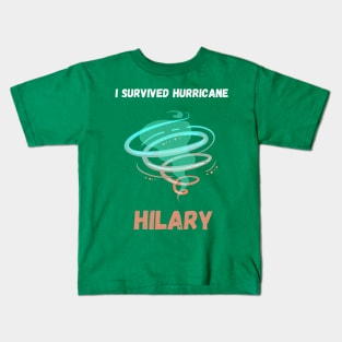 i survived hurricane hilary 2023 Kids T-Shirt